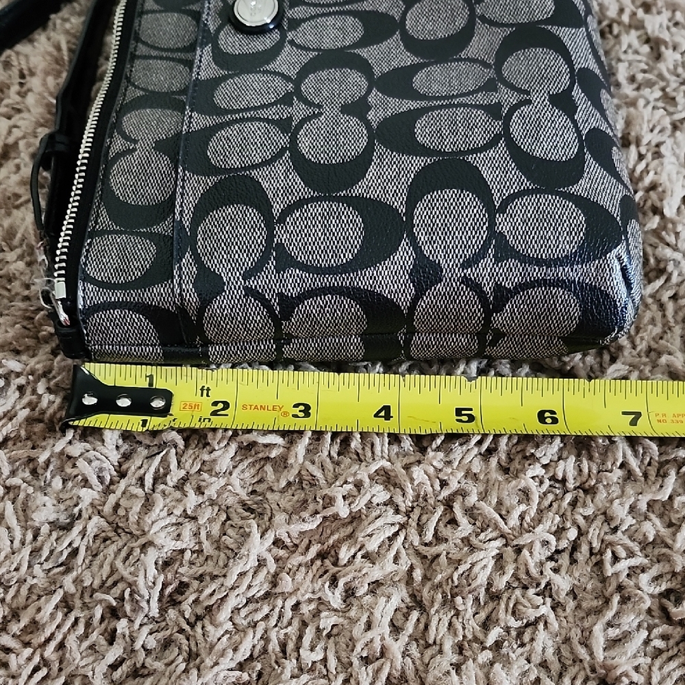 Coach Signature Black and Gray Crossbody - Picture 9 of 9